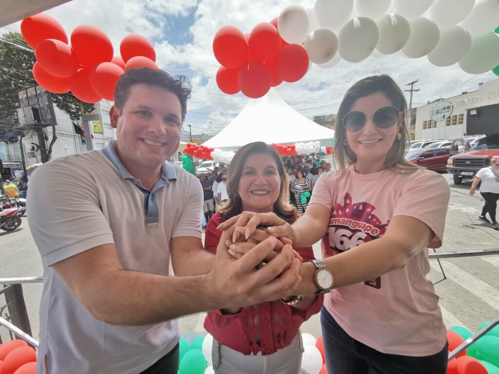 Hugo Motta, Eunice Pessoa e Danielle Rodrigues - Foto: Divulgação