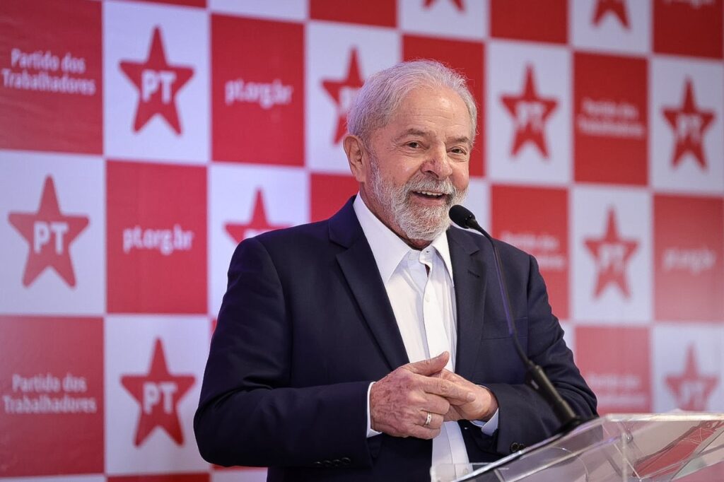 Luiz Inácio Lula da Silva (PT) em coletiva de imprensa - Foto: Ricardo Stuckert
