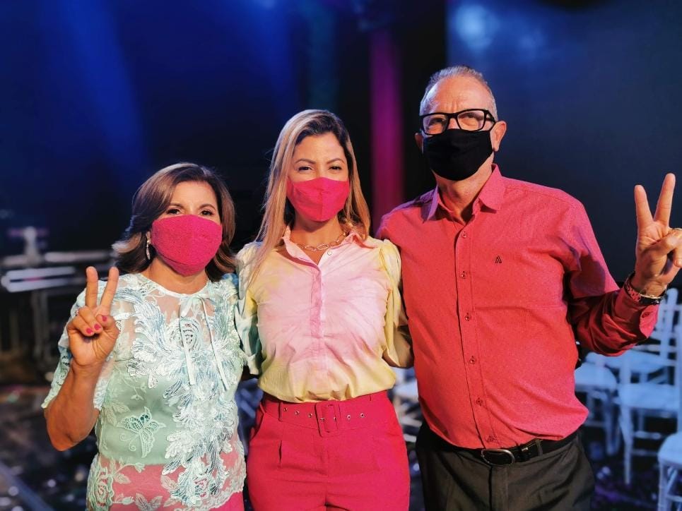 Prefeita Maria Eunice, Danielle Rodrigues e Zenóbio Fernandes – Foto: Reprodução/Assessoria