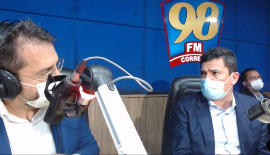 Sergio Moro em entrevista ao programa Correio Debate, da Rede Correio Sat - Foto: Reprodução