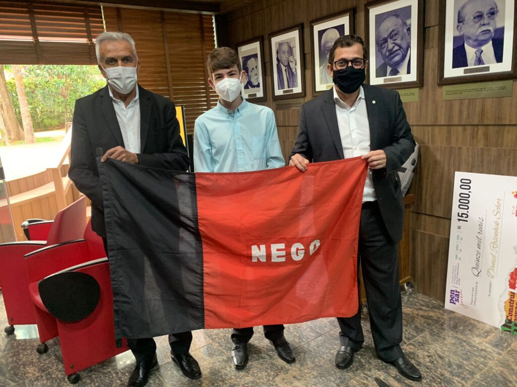 Luiz Oliveira, de 17 anos, ganhou o prêmio de 9 mil reais – Foto: Reprodução