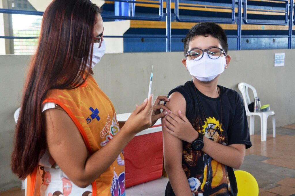 Vacinação de crianças contra Covid começou em 15 de janeiro (Foto: Divulgação/Secom-JP)