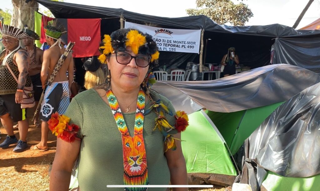 Líder indígena da aldeia Monte-Mor, cacique Claudecir Braz (Cal) – Foto: Jonas Costa