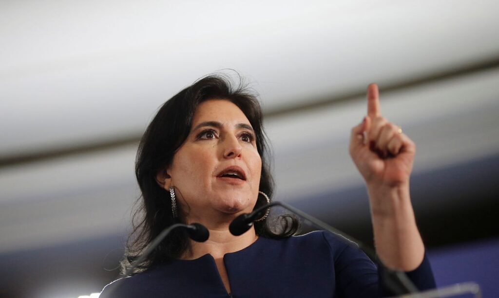 Presidenciável Simone Tebet - Foto: Reuters/Adriano Machado