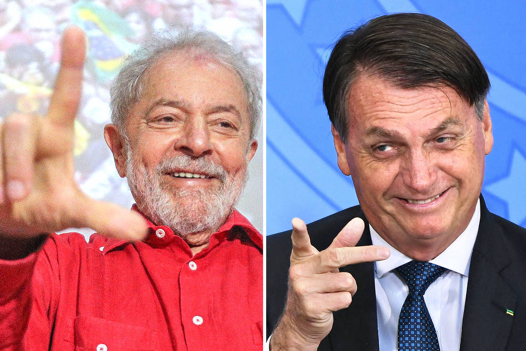 O ex-presidente Lula e o presidente Bolsonaro – Foto: Ricardo Stuckert e Evaristo Sá/AFP