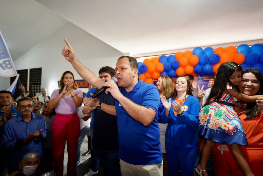 Brito durante discurso na convenção do Solidariedade – Foto: Divulgação
