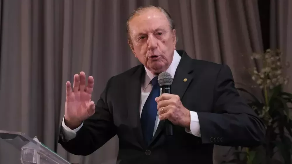 Eymael, durante evento no qual lançou pré - Foto: Divulgação/Democracia Cristã