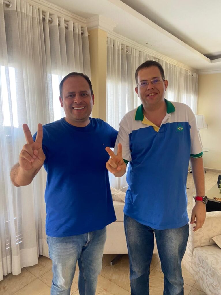 Eduardo Brito recebeu Raphael Tchutchuca em sua residência - Foto: Divulgação
