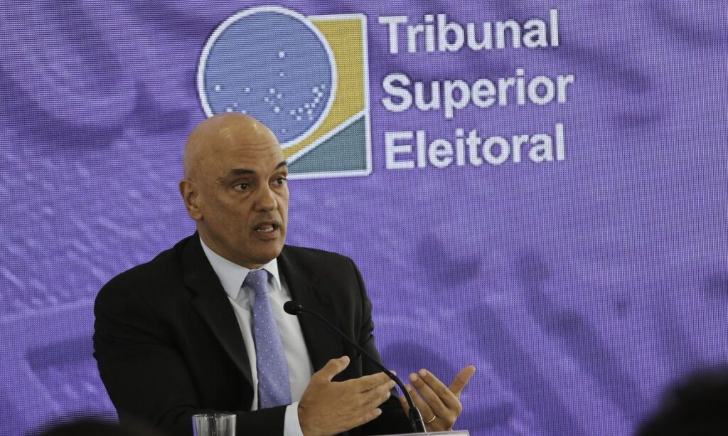 O presidente do Tribunal Superior Eleitoral, Alexandre de Moraes - Foto: Fabio Rodrigues-Pozzebom/ Agência Brasil