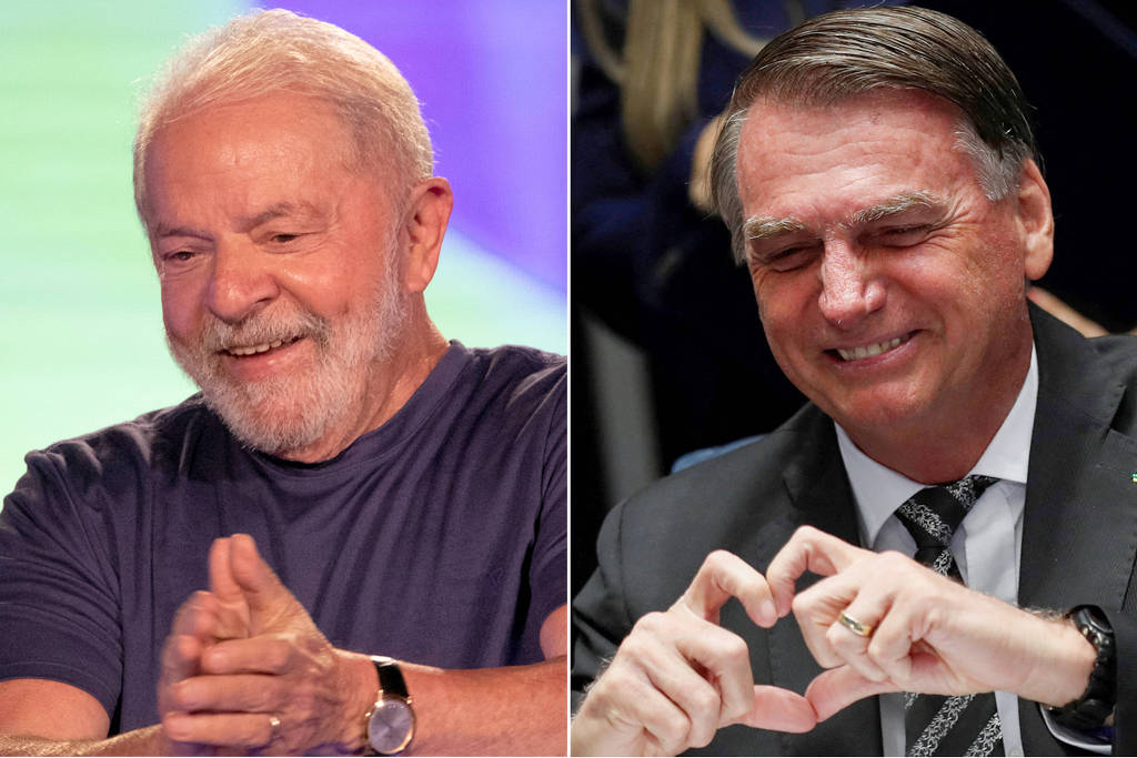 Na montagem, o ex-presidente Lula e o presidente Jair Bolsonaro - Reuters