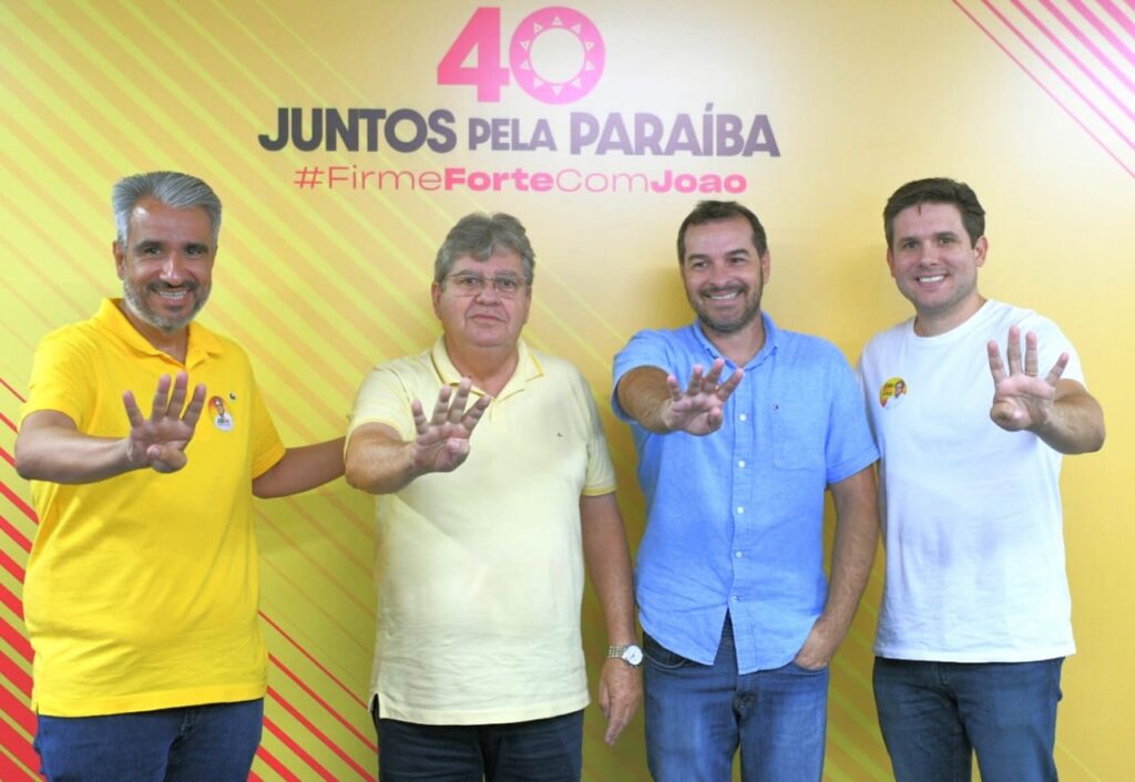 Adesão de Serginho a João foi intermediada pelo estadual eleito Tanilson e o federal reeleito Hugo Motta - Foto: Reprodução