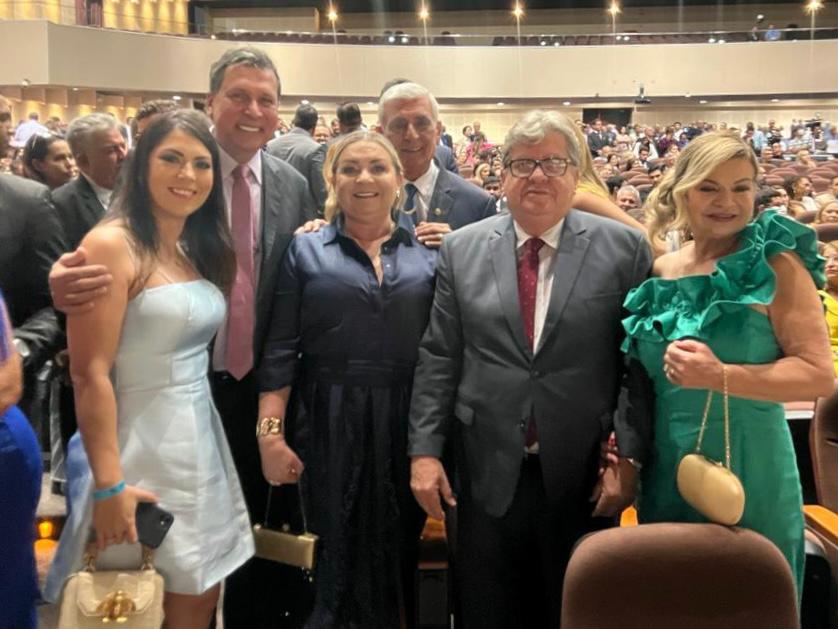 Prefeita Magna participa da Solenidade de Diplomação de João Azevedo e deputados - Foto: Reprodução/Divulgação