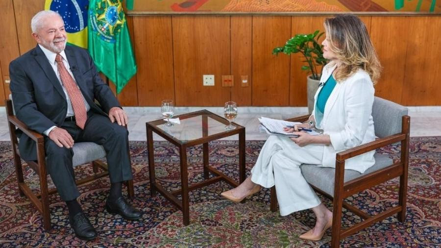 Lula dá entrevista exclusiva a Natuza Nery - Foto: GloboNews / Reprodução