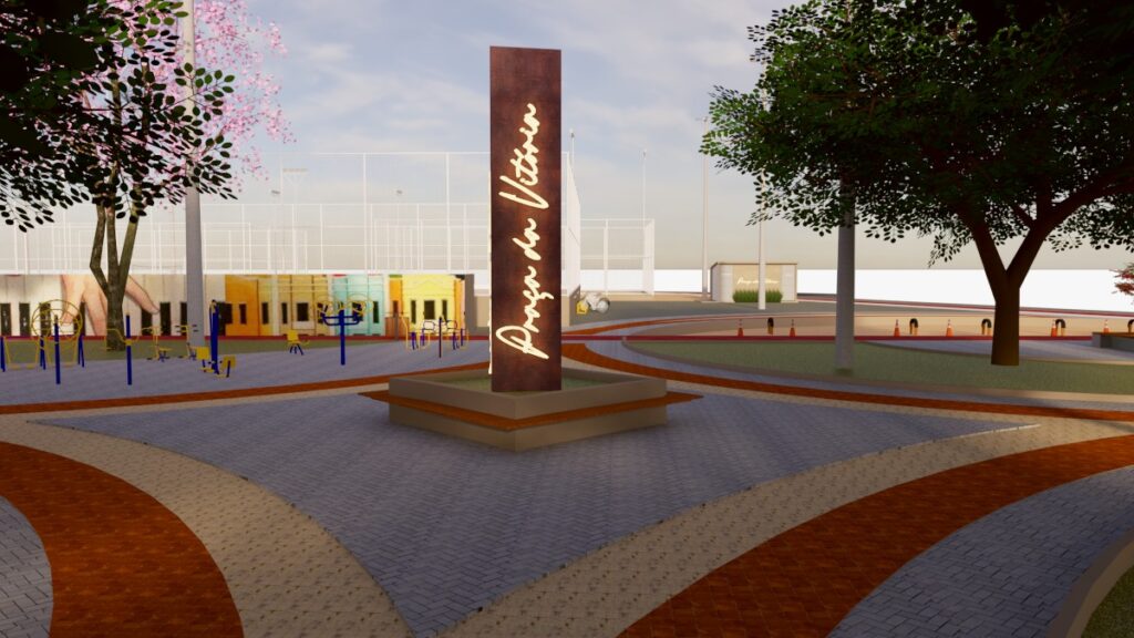 Projeto ilustrativo da Praça da Vitória - Foto: Reprodução