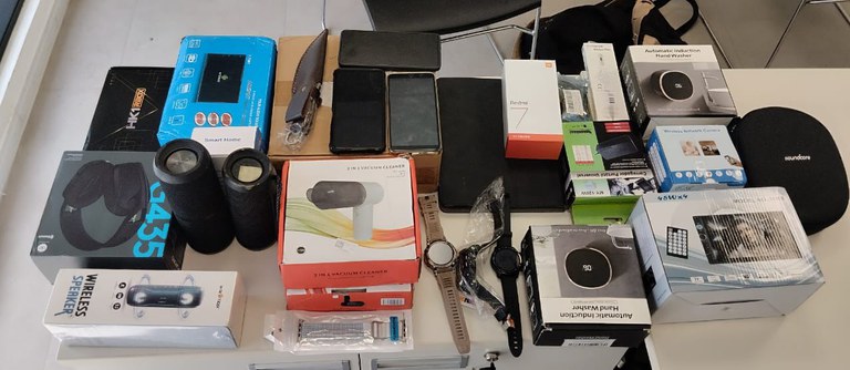 Encomendas desviadas apreendidas em operação da PF — Foto: Divulgação