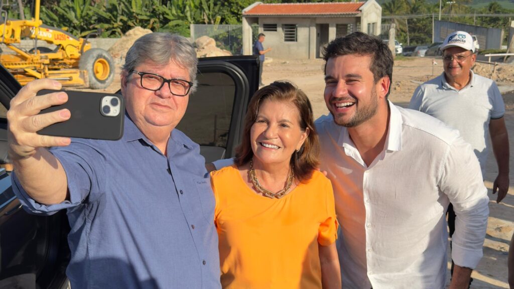 João Azevêdo, Eunice Pessoa e Joaquim Fernandes - Foto: Reprodução/redes sociais