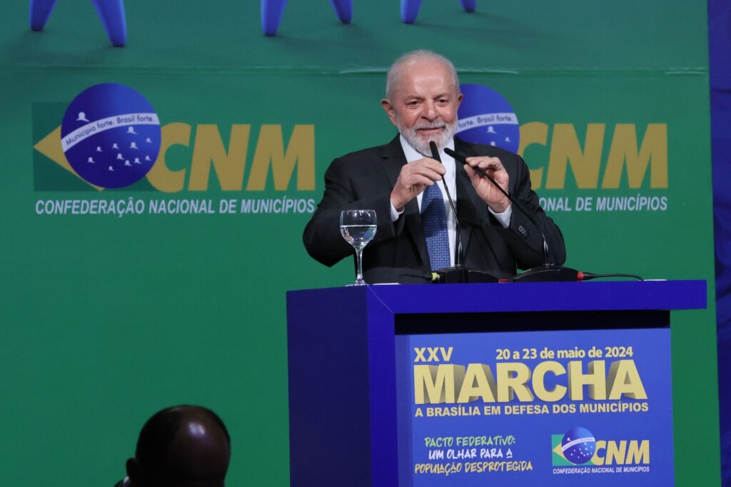 Presidente Lula discursou na abertura da XXV Marcha a Brasília em Defesa dos Municípios - Foto: Gilberto Cardoso / Agência CNM