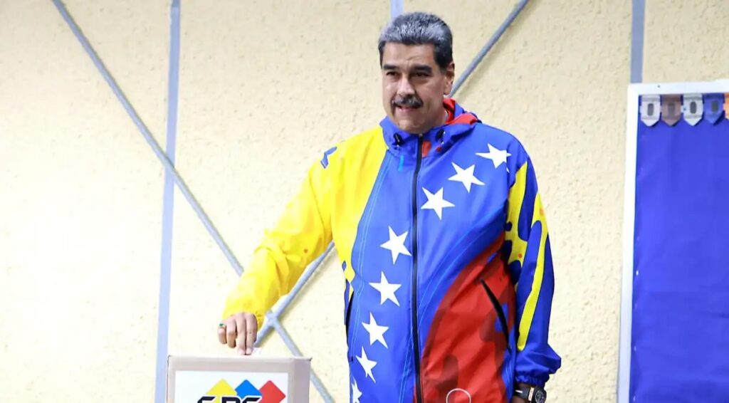 Presidente venezuelano Nicolas Maduro durante votação - Foto: Jesus Vargas/Getty Images