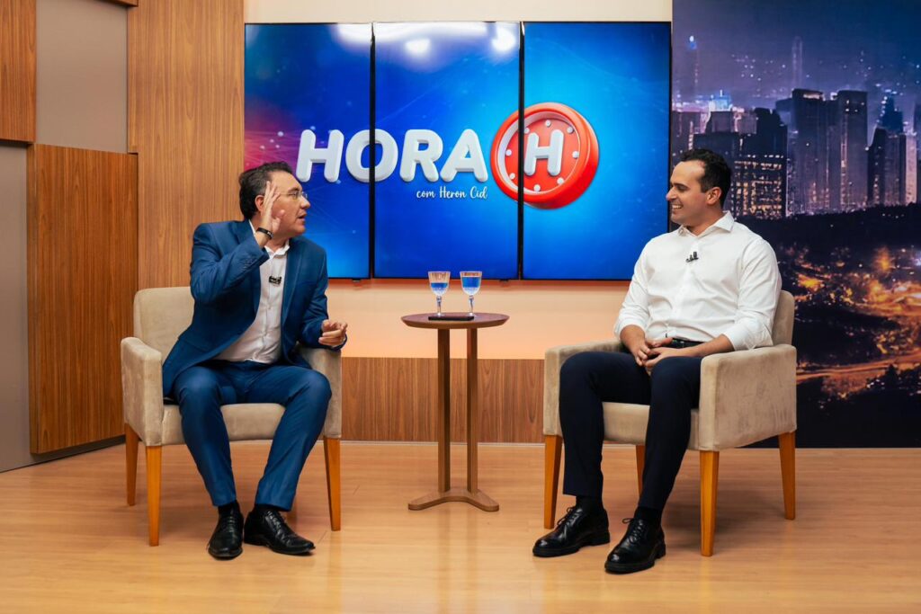 Vice-governador da Paraíba, Lucas Ribeiro, em entrevista ao jornalista Heron Cid - Foto: Reprodução/Divulgação