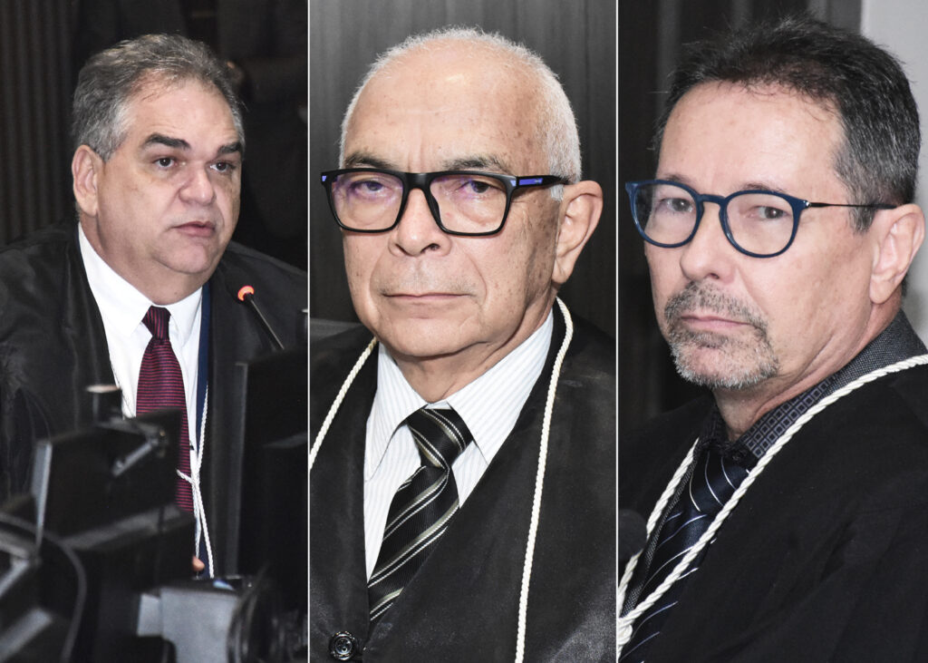 Desembargadores Fred Coutinho, João Batista e Leandro Santos - Foto: Divulgação