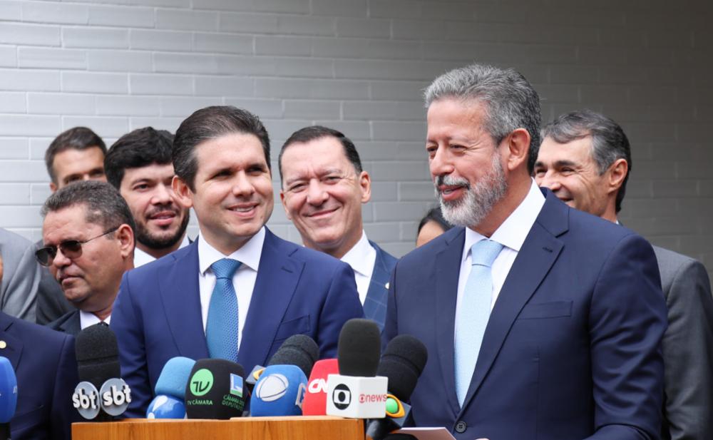 Em foco Hugo Motta e o Presidente da Câmara dos Deputados, Arthur Lira - Foto: Marina Ramos / Câmara dos Deputados