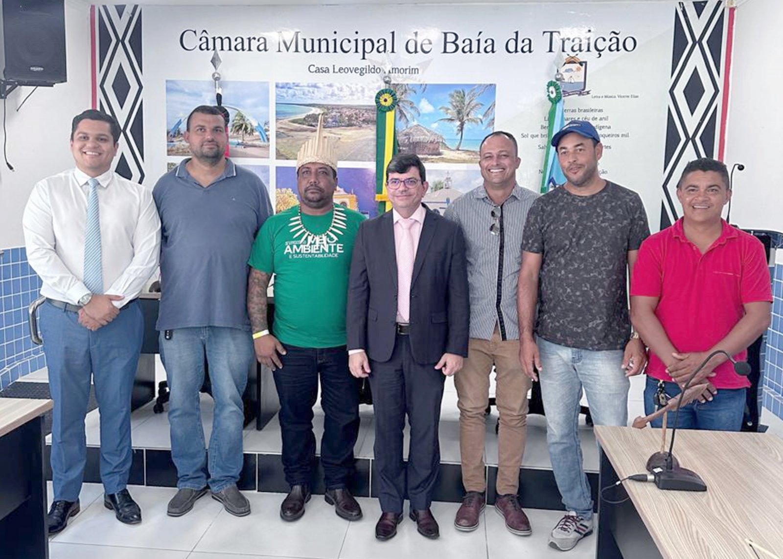 Diretor do Fórum durante visita à Câmara de Vereadores - Foto: TJPB