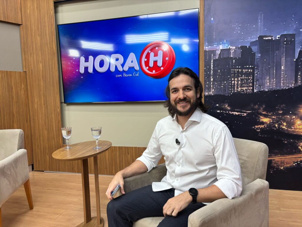 Pedro Cunha Lima em entrevista ao jornalista Heron Cid - Foto: Divulgação