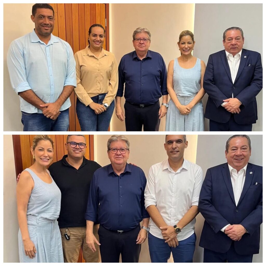 Danielle do Vale acompanhou os gestores Camaf Douglas (Lagoa de Dentro) e Carlyanne Borba (Capim), em reunião com o governador João Azevêdo - Foto: Divulgação